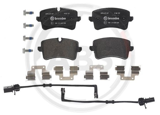 Set placute frana,frana disc puntea spate (P85157 ABS) AUDI