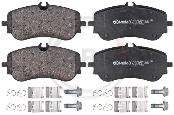 Set placute frana,frana disc puntea spate (P85172 ABS) MAN,VW