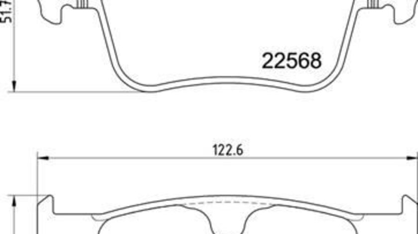 Set placute frana,frana disc puntea spate (P86030 ABS) VOLVO,VOLVO ASIA