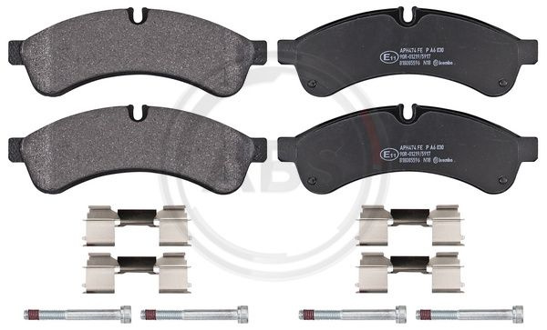 Set placute frana,frana disc puntea spate (PA6030 ABS) IRISBUS,IVECO