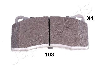 Set placute frana,frana disc puntea spate (PP103AF JAPANPARTS) NISSAN