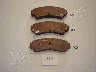 Set placute frana,frana disc puntea spate (PP125AF JAPANPARTS) NISSAN