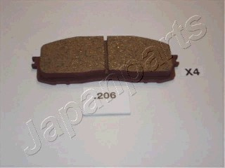 Set placute frana,frana disc puntea spate (PP206AF JAPANPARTS) TOYOTA
