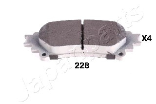 Set placute frana,frana disc puntea spate (PP228AF JAPANPARTS) LEXUS,TOYOTA