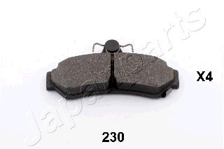 Set placute frana,frana disc puntea spate (PP230AF JAPANPARTS) TOYOTA,VOLVO