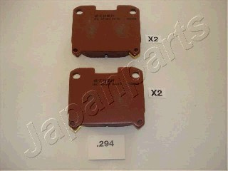 Set placute frana,frana disc puntea spate (PP294AF JAPANPARTS) TOYOTA