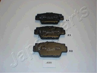 Set placute frana,frana disc puntea spate (PP499AF JAPANPARTS) ACURA,HONDA