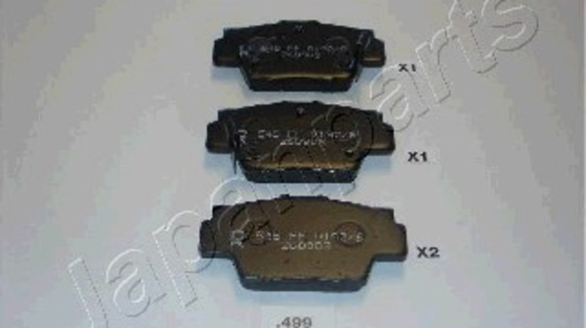 Set placute frana,frana disc puntea spate (PP499AF JAPANPARTS) ACURA,HONDA