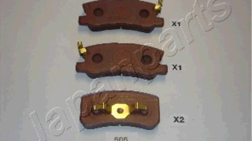 Set placute frana,frana disc puntea spate (PP505AF JAPANPARTS) CHRYSLER,Citroen,DODGE,JEEP,LANCIA,MITSUBISHI,PEUGEOT