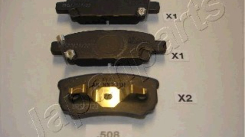 Set placute frana,frana disc puntea spate (PP508AF JAPANPARTS) CHRYSLER,DODGE,JEEP,MITSUBISHI