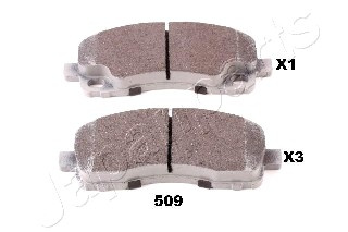 Set placute frana,frana disc puntea spate (PP509AF JAPANPARTS) MITSUBISHI
