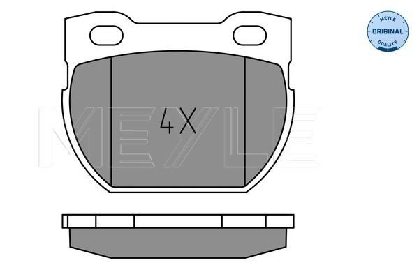 Set placute frana,frana disc puntea spate (0252347118 MEYLE) LAND ROVER