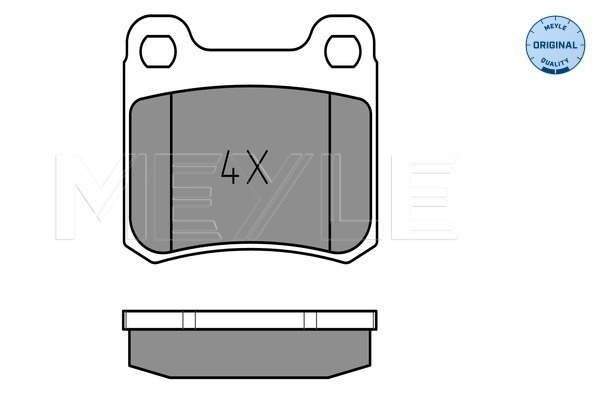 Set placute frana,frana disc puntea spate (0252068713 MEYLE) MERCEDES-BENZ