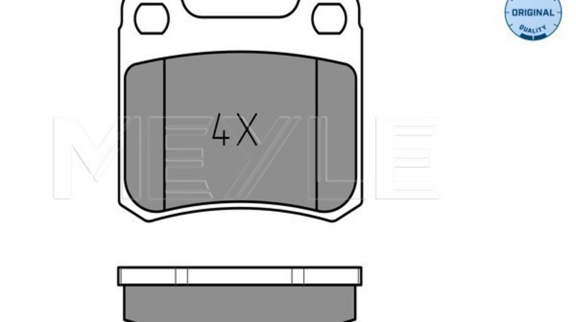 Set placute frana,frana disc puntea spate (0252068713 MEYLE) MERCEDES-BENZ