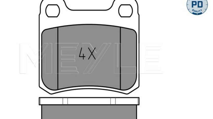 Set placute frana,frana disc puntea spate (0252068715PD MEYLE) MERCEDES-BENZ