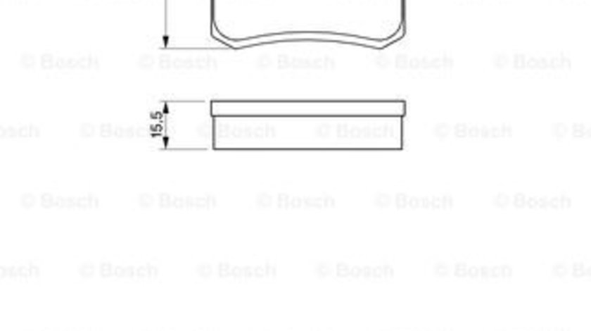 Set placute frana,frana disc puntea spate (0986424358 BOSCH) MERCEDES-BENZ