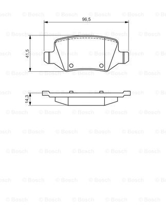 Set placute frana,frana disc puntea spate (0986494569 BOSCH) MERCEDES-BENZ