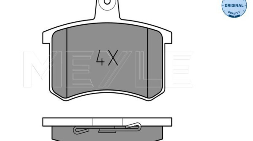 Set placute frana,frana disc puntea spate (0252114416 MEYLE) ALFA ROMEO,AUDI,FIAT,LANCIA