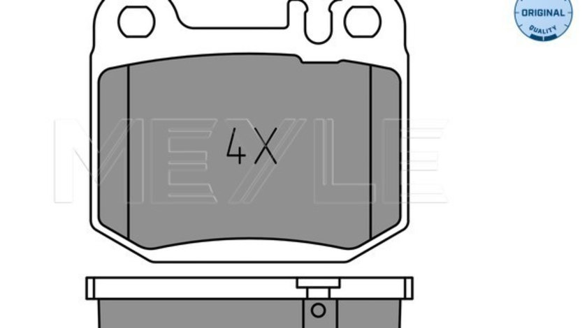 Set placute frana,frana disc puntea spate (0252315715 MEYLE) MERCEDES-BENZ