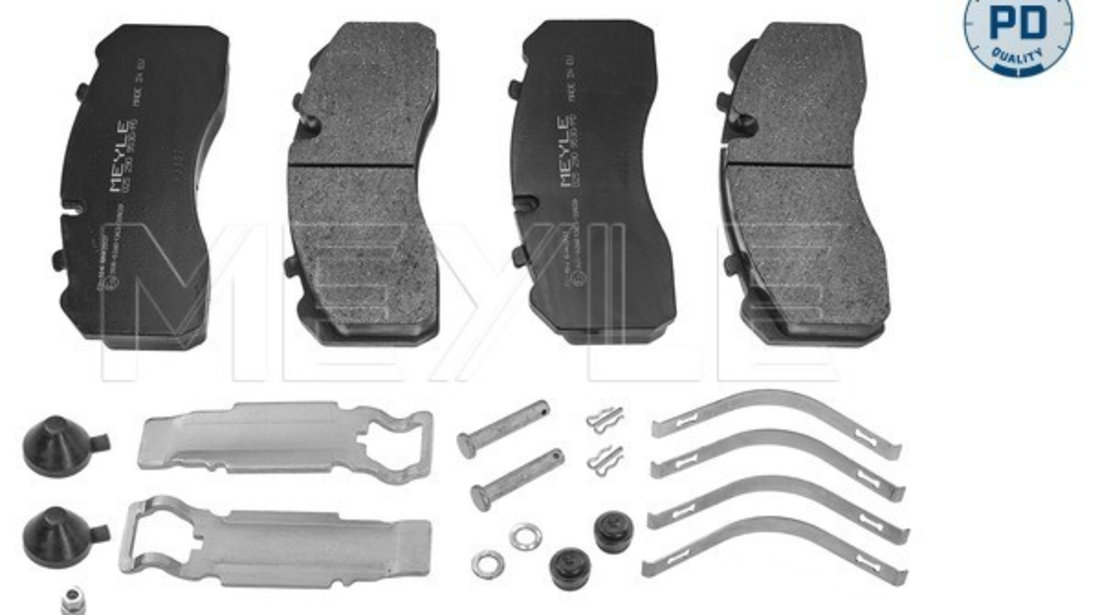 Set placute frana,frana disc puntea spate (0252909530PD MEYLE) IRISBUS,IVECO,MAN,MERCEDES-BENZ