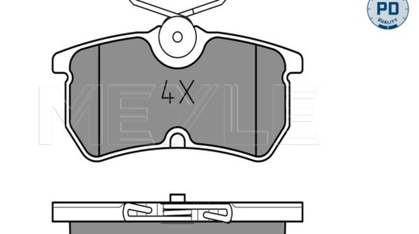 Set placute frana,frana disc puntea spate (0252335314PD MEYLE) FORD