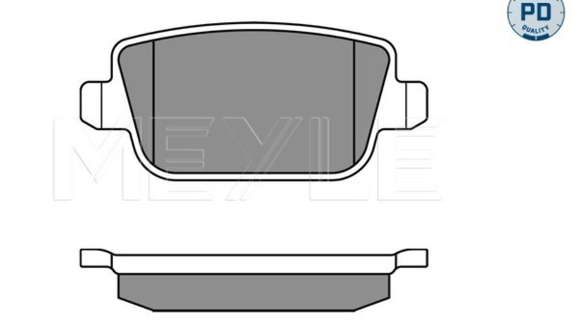 Set placute frana,frana disc puntea spate (0252453715PD MEYLE) FORD,LAND ROVER,VOLVO