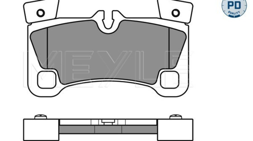 Set placute frana,frana disc puntea spate (0252429616PD MEYLE) AUDI,PORSCHE,VW