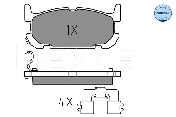 Set placute frana,frana disc puntea spate (0252402913W MEYLE) MAZDA