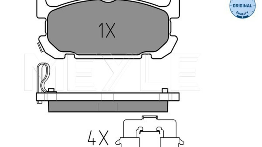 Set placute frana,frana disc puntea spate (0252402913W MEYLE) MAZDA