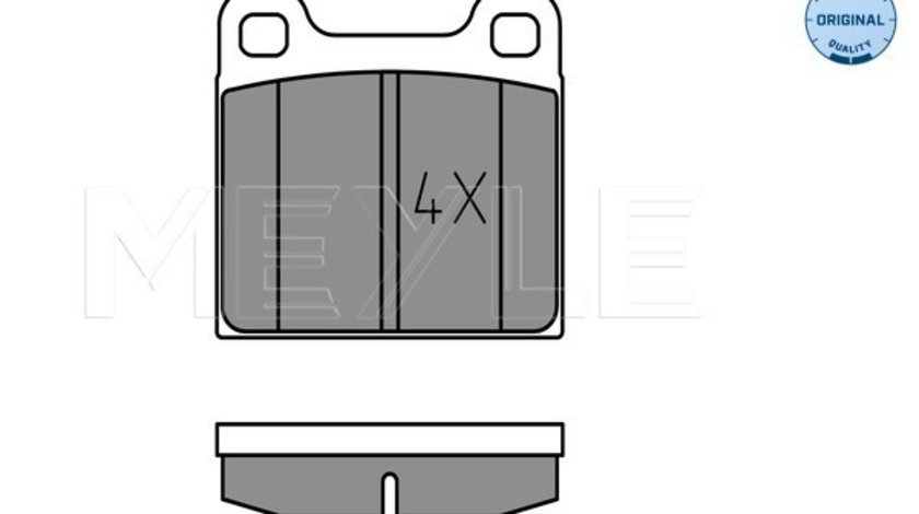 Set placute frana,frana disc puntea spate (0252103515 MEYLE) MERCEDES-BENZ