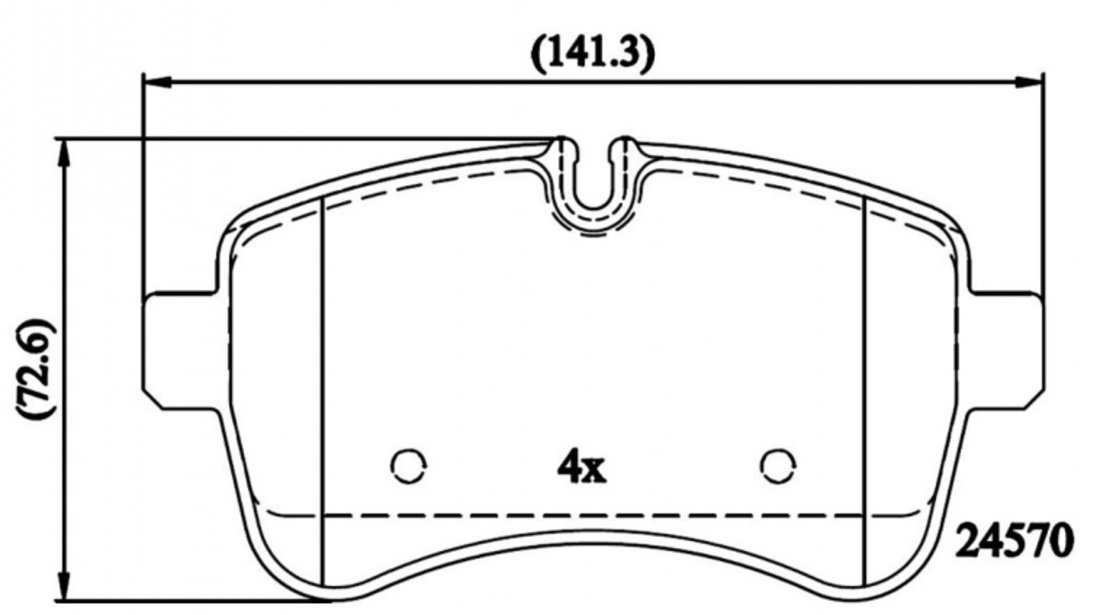 Set placute frana,frana disc puntea spate (VKBP90140 SKF) IVECO