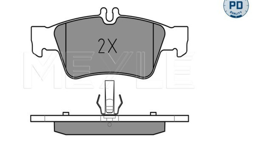 Set placute frana,frana disc puntea spate (0252333416PD MEYLE) MERCEDES-BENZ,MERCEDES-BENZ (BBDC)