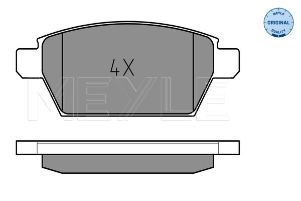 Set placute frana,frana disc puntea spate (0252458114 MEYLE) MAZDA