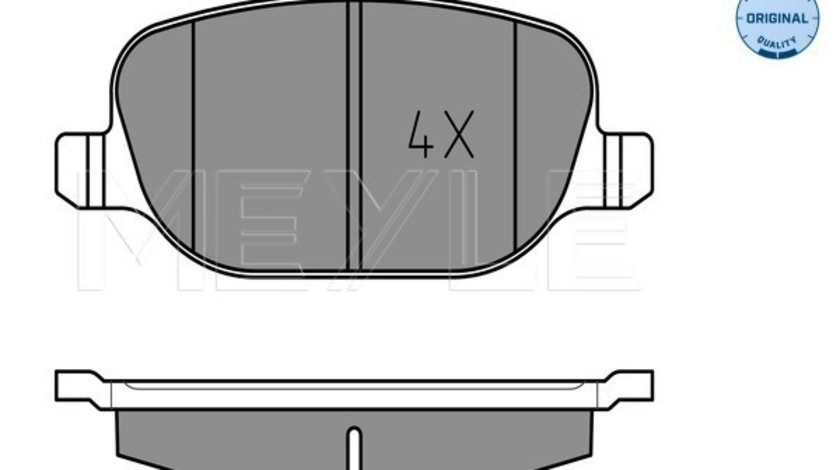 Set placute frana,frana disc puntea spate (0252376017 MEYLE) ALFA ROMEO,LANCIA