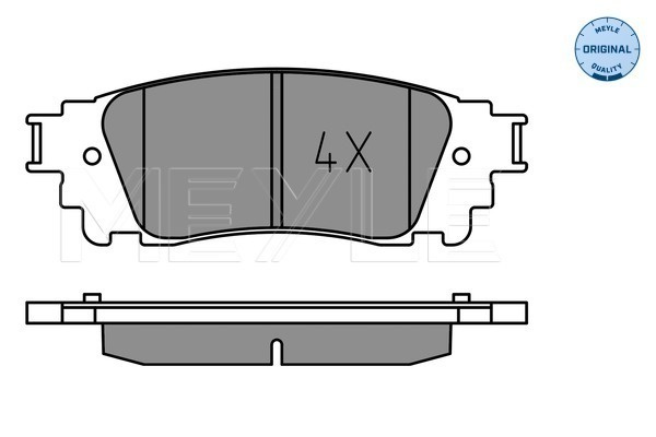 Set placute frana,frana disc puntea spate (0252215315 MEYLE) LEXUS