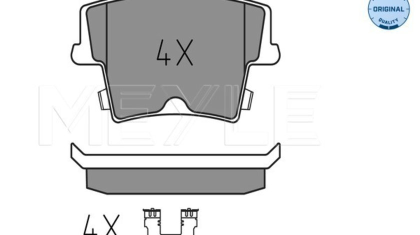 Set placute frana,frana disc puntea spate (0252416318 MEYLE) CHRYSLER,LANCIA