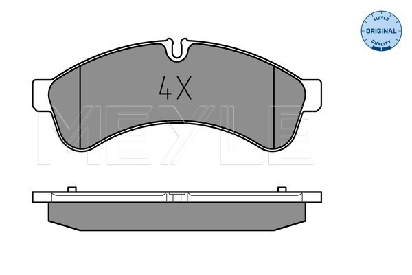 Set placute frana,frana disc puntea spate (0252923122 MEYLE) IVECO