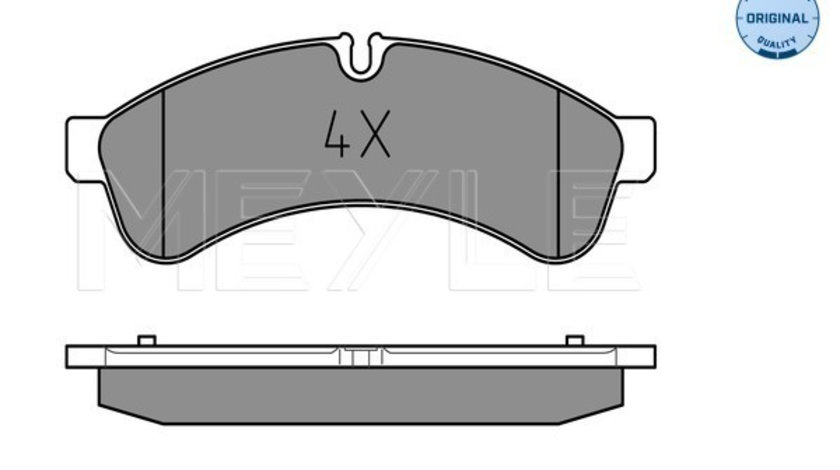 Set placute frana,frana disc puntea spate (0252923122 MEYLE) IVECO