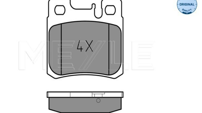 Set placute frana,frana disc puntea spate (0252119715 MEYLE) MERCEDES-BENZ