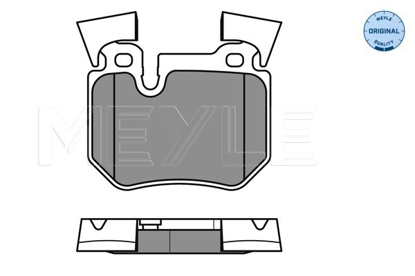 Set placute frana,frana disc puntea spate (0252431517 MEYLE) BMW
