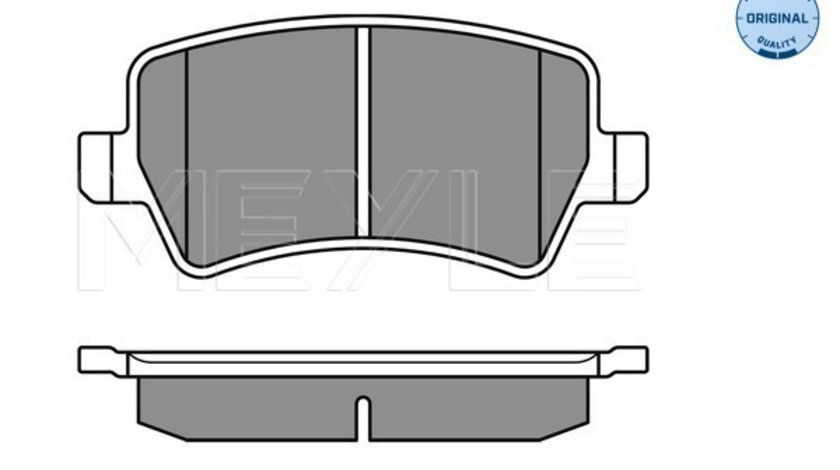 Set placute frana,frana disc puntea spate (0252449617 MEYLE) FORD,LAND ROVER,VOLVO