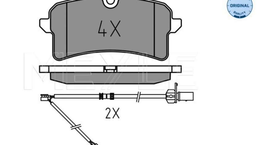 Set placute frana,frana disc puntea spate (0252464317 MEYLE) AUDI,PORSCHE