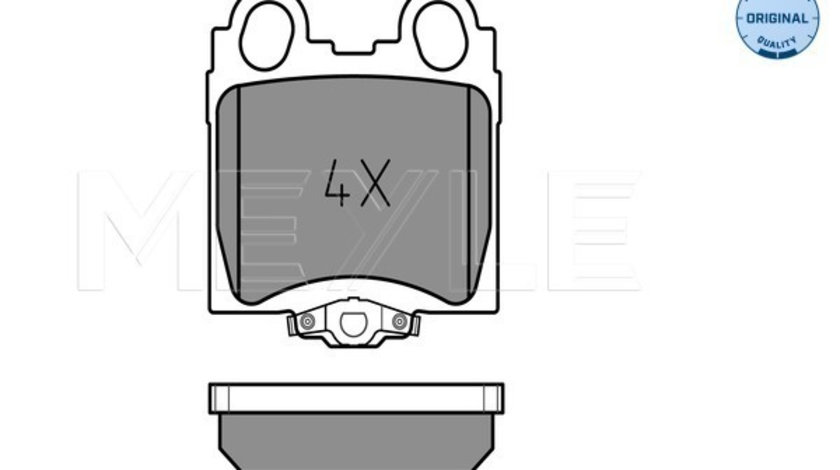 Set placute frana,frana disc puntea spate (0252342915W MEYLE) LEXUS