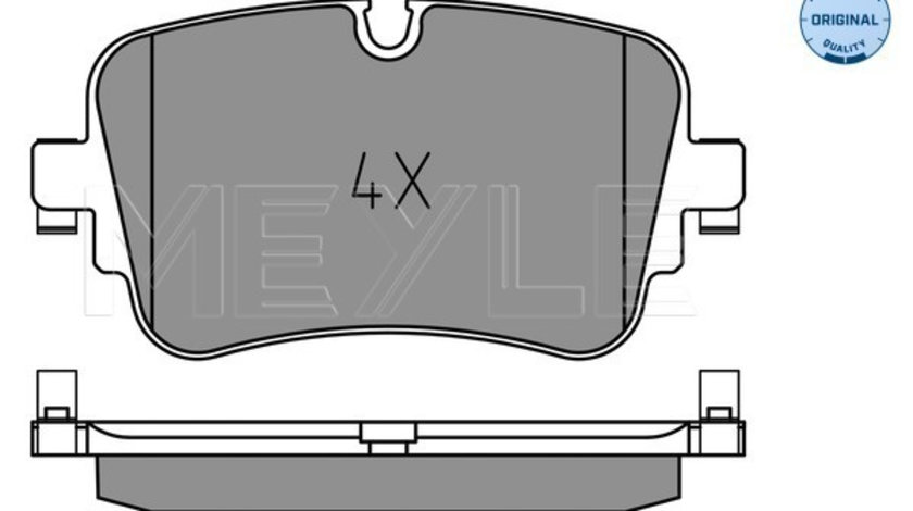 Set placute frana,frana disc puntea spate (0252230717 MEYLE) AUDI