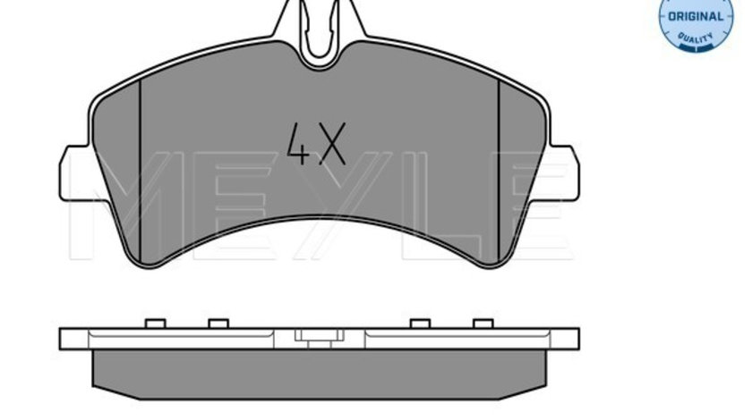 Set placute frana,frana disc puntea spate (0252921720 MEYLE) MERCEDES-BENZ,MERCEDES-BENZ (FJDA),VW