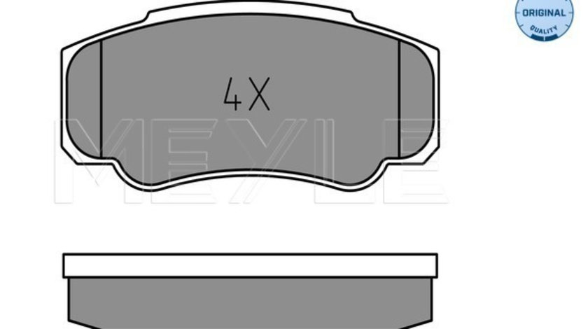 Set placute frana,frana disc puntea spate (0252392120 MEYLE) Citroen,FIAT,PEUGEOT