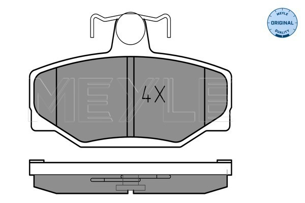Set placute frana,frana disc puntea spate (0252138513 MEYLE) VOLVO