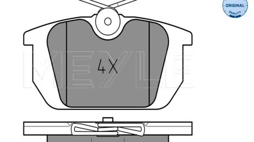 Set placute frana,frana disc puntea spate (0252110314 MEYLE) ALFA ROMEO,FIAT,LANCIA