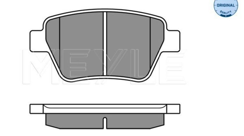 Set placute frana,frana disc puntea spate (0252456317 MEYLE) AUDI,SEAT,SKODA,VW,VW (FAW)