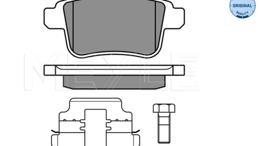 Set placute frana,frana disc puntea spate (0252469216 MEYLE) MERCEDES-BENZ,RENAULT